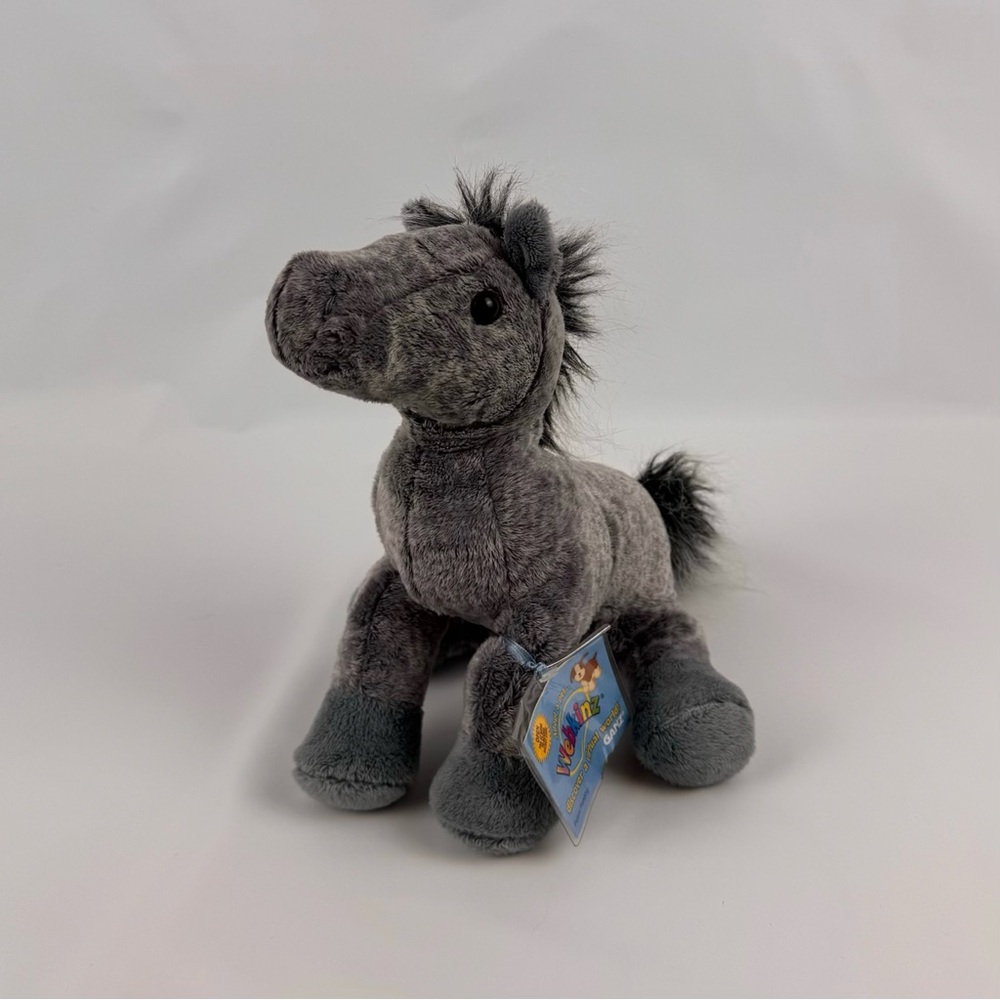 NWT! Ganz Webkinz Gray Arabian Horse Plush Unused Code Stuffed Animal HM098